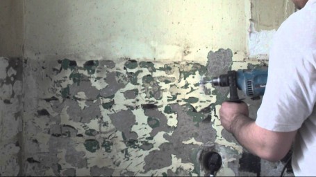 ​Как удалить старую краску со стен